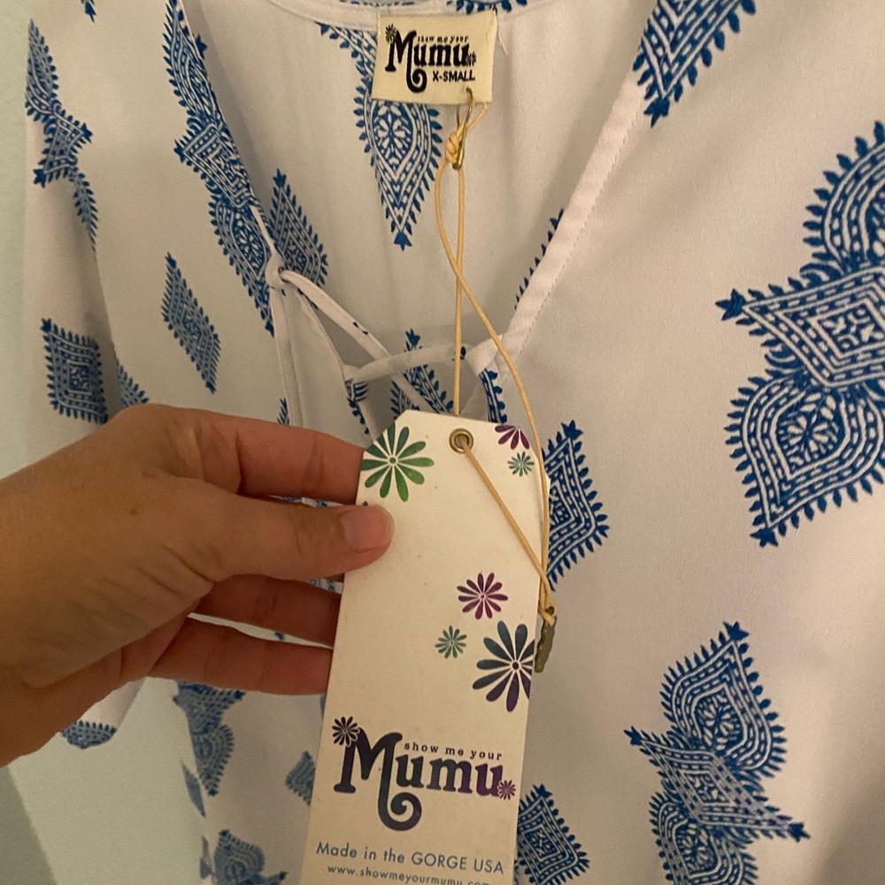 NWT show me your mumu Tennessee tassel top tunic xs - Picture 7 of 10